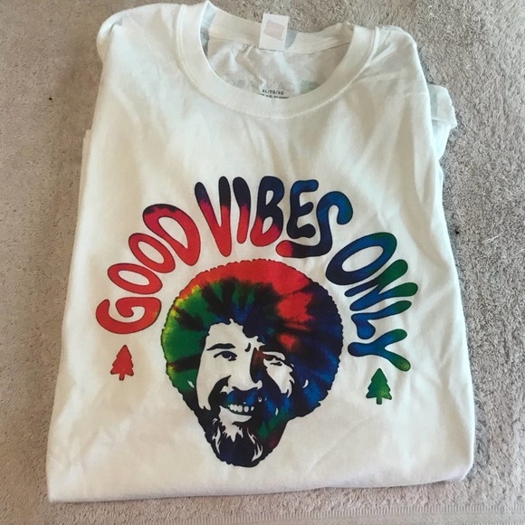 cannabox Other - Bob Ross Tie Dye Good Vibes Only Tee XL
